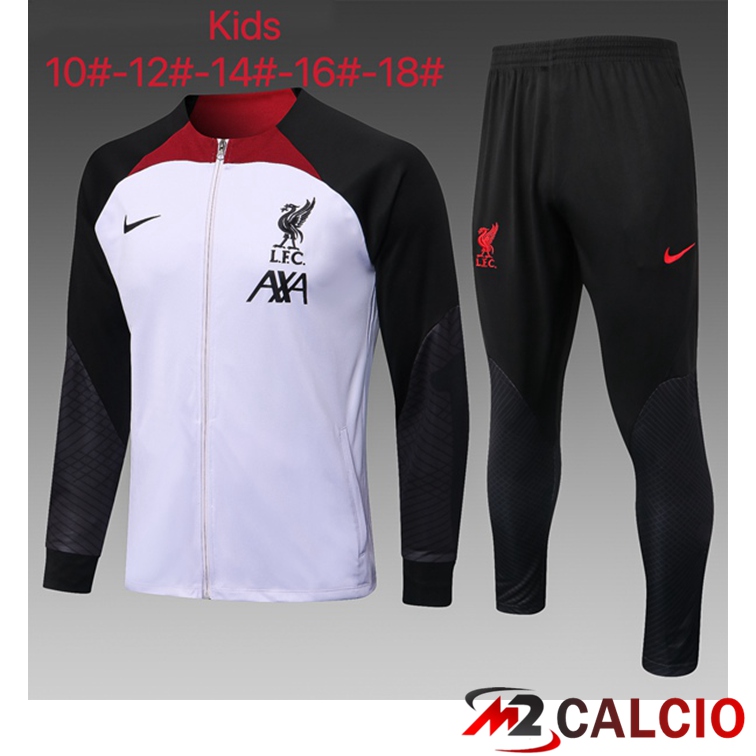 Maglie Calcio Personalizzate,Tute Calcio Squadre,Maglia Nazionale Italiana Calcio | Insieme Tuta Calcio - Giacca FC Liverpool Bambino Viola 2022/2023