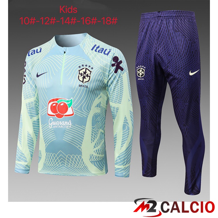 Maglie Calcio Personalizzate,Tute Calcio Squadre,Maglia Nazionale Italiana Calcio | Insieme Tuta Calcio FC Barcellona Bambino Verde 2022/2023