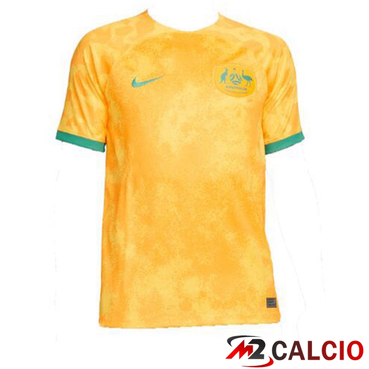 Maglie Calcio Personalizzate,Tute Calcio Squadre,Maglia Nazionale Italiana Calcio | Maglie Calcio Australia Prima Giallo Coppa Del Mondo 2022