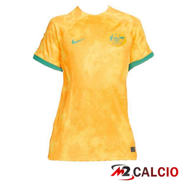 Maglie Calcio Personalizzate,Tute Calcio Squadre,Maglia Nazionale Italiana Calcio | Maglie Calcio Australia Donna Prima Giallo Coppa Del Mondo 2022