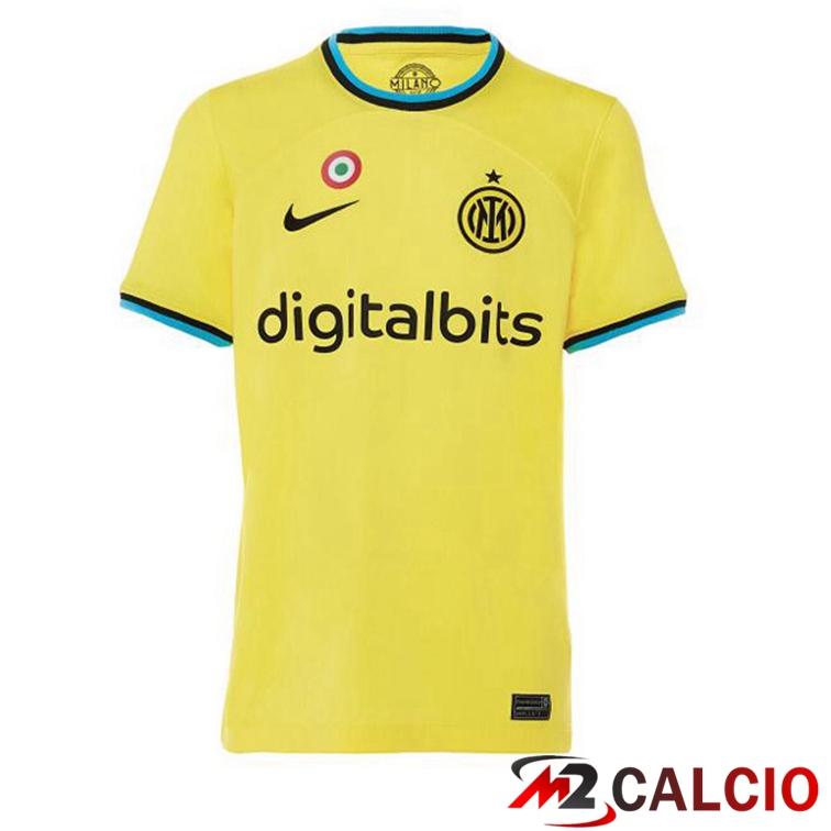 Maglie Calcio Personalizzate,Tute Calcio Squadre,Maglia Nazionale Italiana Calcio | Maglie Calcio Inter Milan Terza Giallo 2022/2023