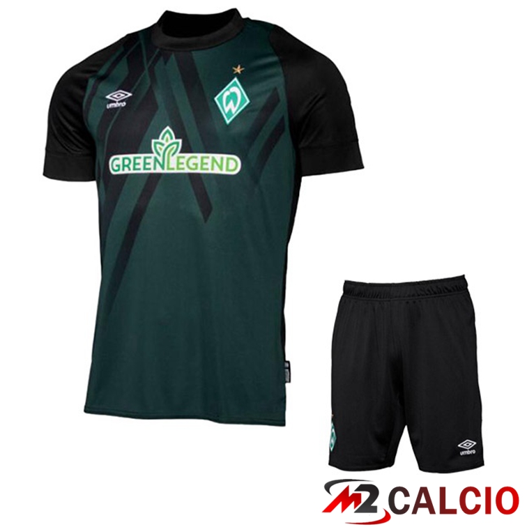 Maglie Calcio Personalizzate,Tute Calcio Squadre,Maglia Nazionale Italiana Calcio | Maglie Calcio SV Werder Bremen Bambino Terza Nero 2022/2023