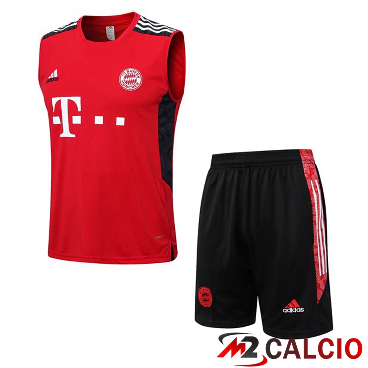 Maglie Calcio Personalizzate,Tute Calcio Squadre,Maglia Nazionale Italiana Calcio | Canotta Calcio Bayern Monaco + Pantaloncini Rosso 2022/2023