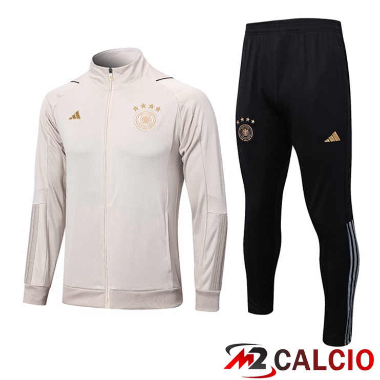 Maglie Calcio Personalizzate,Tute Calcio Squadre,Maglia Nazionale Italiana Calcio | Insieme Tuta Calcio - Giacca Germania Marrone 2022/2023