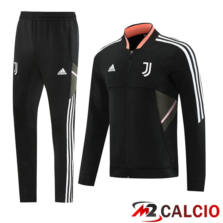 Maglie Calcio Personalizzate,Tute Calcio Squadre,Maglia Nazionale Italiana Calcio | Insieme Tuta Calcio - Giacca Juventus Nero 2022/2023