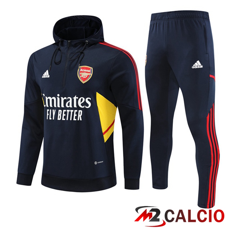 Maglie Calcio Personalizzate,Tute Calcio Squadre,Maglia Nazionale Italiana Calcio | Insieme Giacca Con Cappuccio Tuta Arsenal Blu Reale 2022/2023
