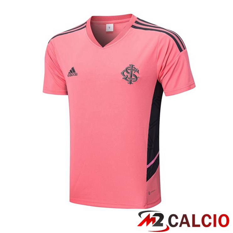 Maglie Calcio Personalizzate,Tute Calcio Squadre,Maglia Nazionale Italiana Calcio | T Shirt Allenamento SC Internacional Rosa 2022/2023