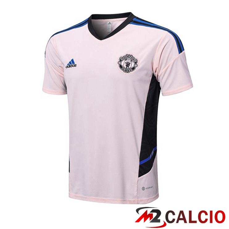 Maglie Calcio Personalizzate,Tute Calcio Squadre,Maglia Nazionale Italiana Calcio | T Shirt Allenamento Manchester United Rosa 2022/2023