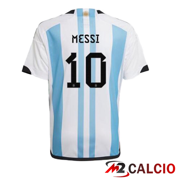 Maglie Calcio Personalizzate,Tute Calcio Squadre,Maglia Nazionale Italiana Calcio | Maglie Calcio Argentina (MESSI 10) Prima Blu Bianco 2022/2023