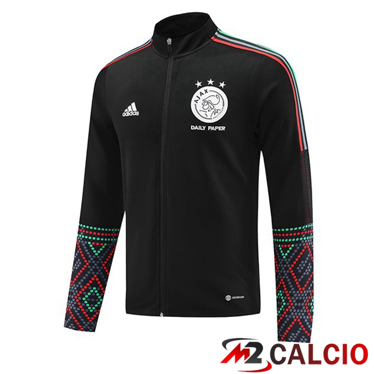 Maglie Calcio Personalizzate,Tute Calcio Squadre,Maglia Nazionale Italiana Calcio | Giacca Calcio AFC Ajax Nero 2022/2023