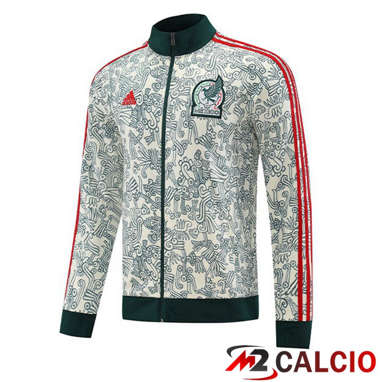 Maglie Calcio Personalizzate,Tute Calcio Squadre,Maglia Nazionale Italiana Calcio | Giacca Calcio Messico Bianco Verde 2022/2023
