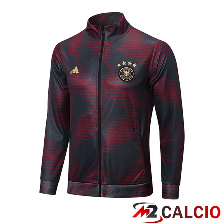 Maglie Calcio Personalizzate,Tute Calcio Squadre,Maglia Nazionale Italiana Calcio | Giacca Calcio Germania Rosso Grigio 2022/2023
