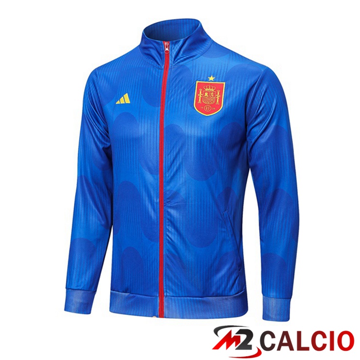 Maglie Calcio Personalizzate,Tute Calcio Squadre,Maglia Nazionale Italiana Calcio | Giacca Calcio Spagna Blu 2022/2023