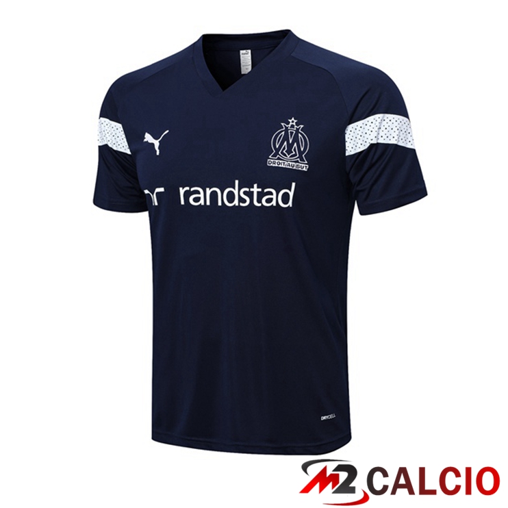 Maglie Calcio Personalizzate,Tute Calcio Squadre,Maglia Nazionale Italiana Calcio | T Shirt Allenamento Marsiglia Blu Reale 2022/2023