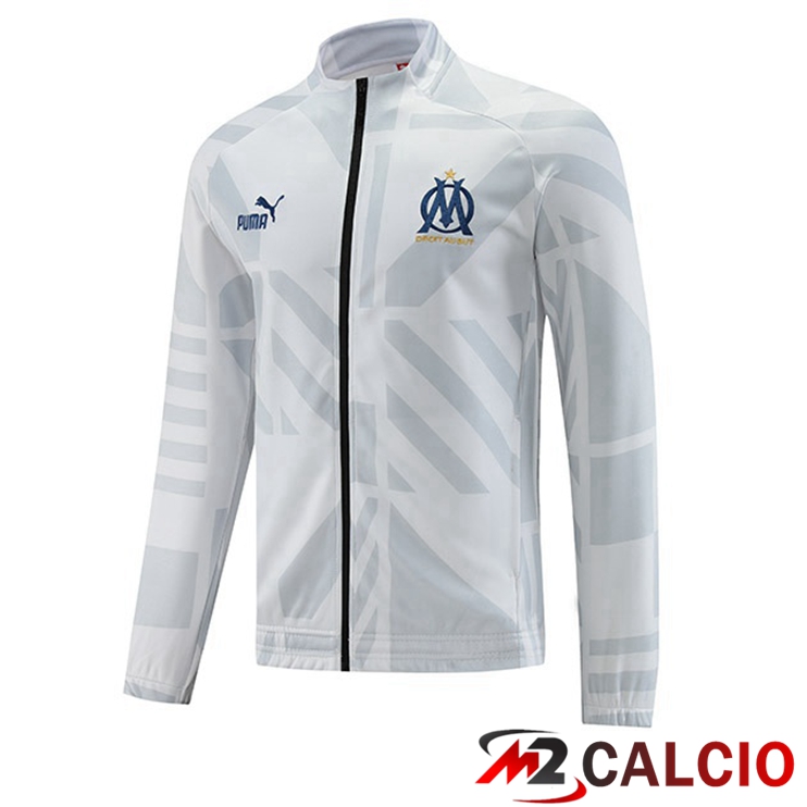 Maglie Calcio Personalizzate,Tute Calcio Squadre,Maglia Nazionale Italiana Calcio | Giacca Calcio Marsiglia Bianco 2022/2023