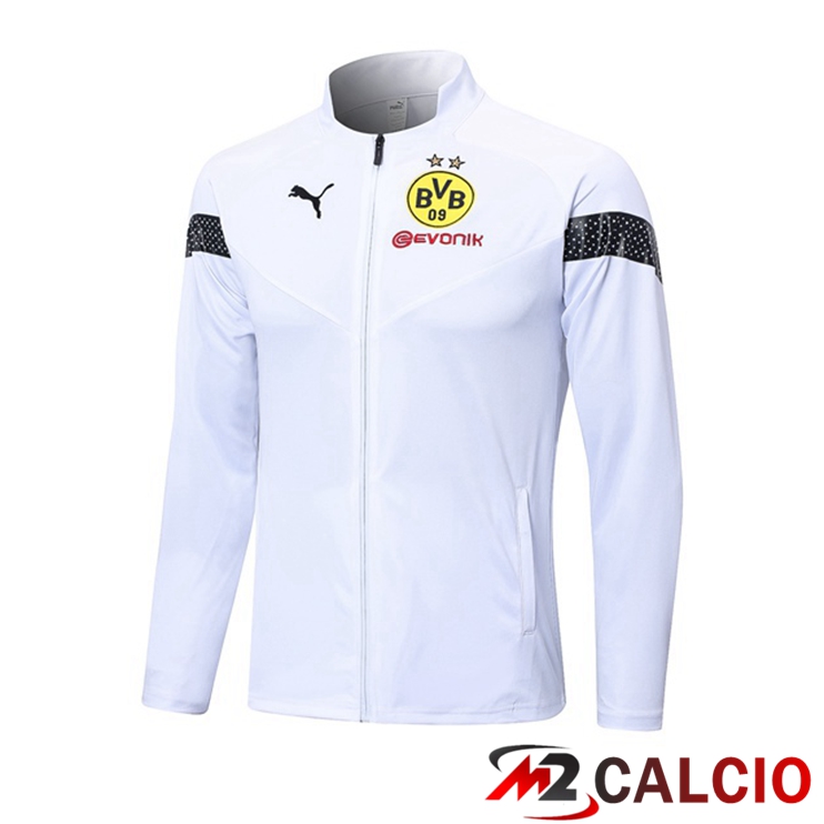 Maglie Calcio Personalizzate,Tute Calcio Squadre,Maglia Nazionale Italiana Calcio | Giacca Calcio Dortmund BVB Bianco 2022/2023