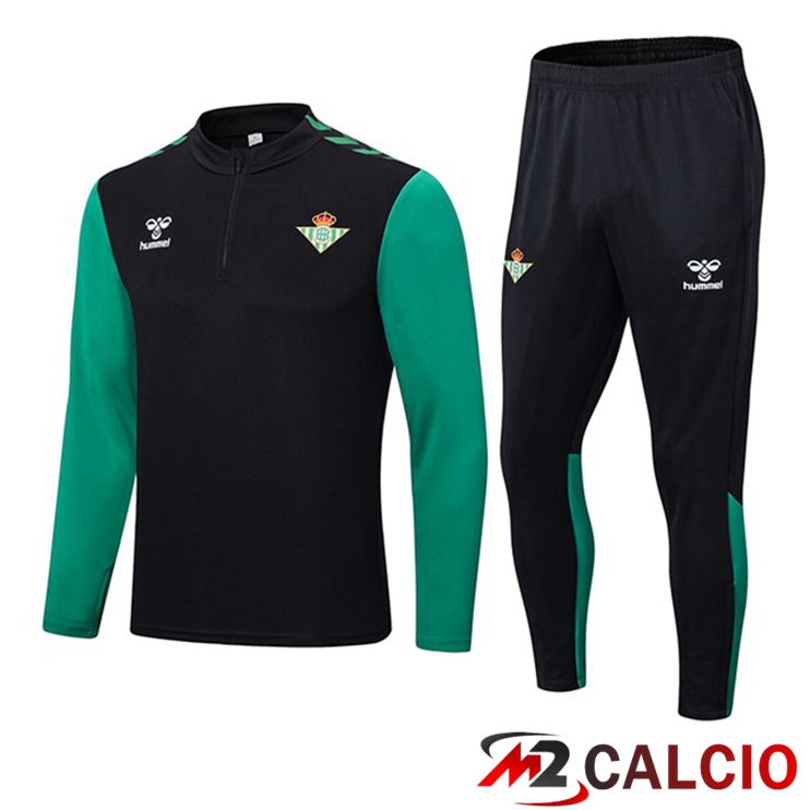 Maglie Calcio Personalizzate,Tute Calcio Squadre,Maglia Nazionale Italiana Calcio | Insieme Tuta Calcio Real Betis Nero Verde 2022/2023