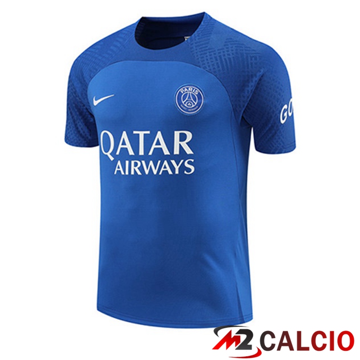 Maglie Calcio Personalizzate,Tute Calcio Squadre,Maglia Nazionale Italiana Calcio | T Shirt Allenamento Paris PSG Blu 2022/2023