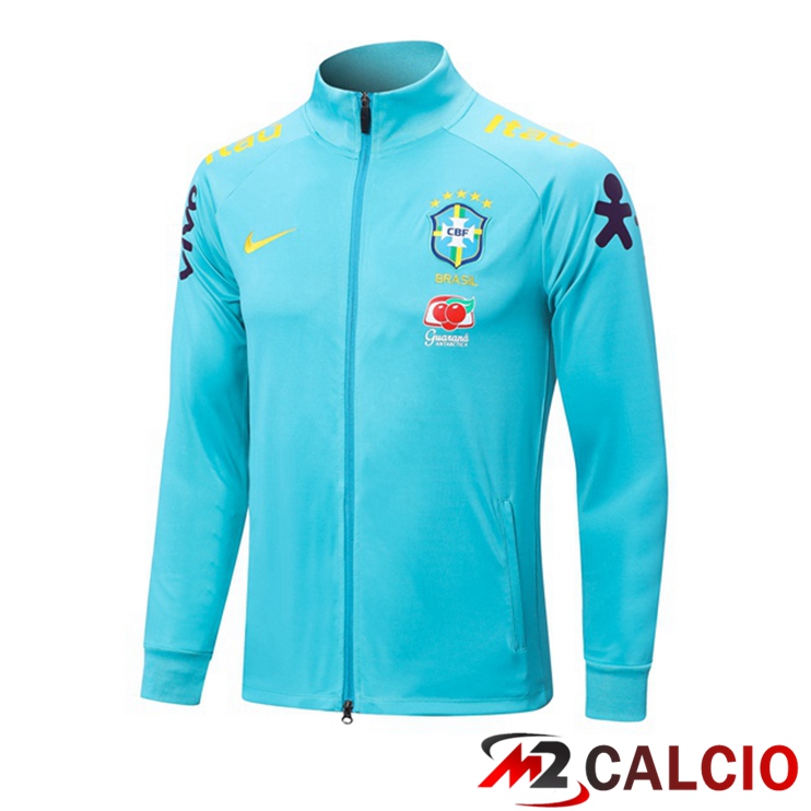 Maglie Calcio Personalizzate,Tute Calcio Squadre,Maglia Nazionale Italiana Calcio | Giacca Calcio Brasile Blu 2022/2023