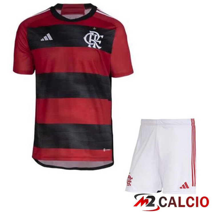 Maglie Calcio Personalizzate,Tute Calcio Squadre,Maglia Nazionale Italiana Calcio | Maglie Calcio Flamengo Bambino Prima Rosso 2023/2024