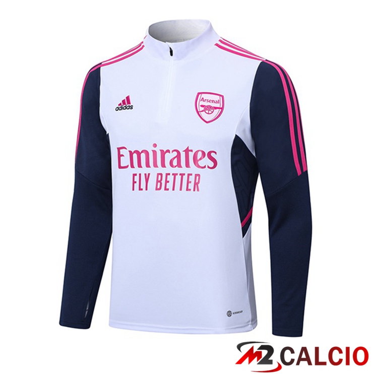 Maglie Calcio Personalizzate,Tute Calcio Squadre,Maglia Nazionale Italiana Calcio | Felpa Allenamento Arsenal Bianco 2023/2024
