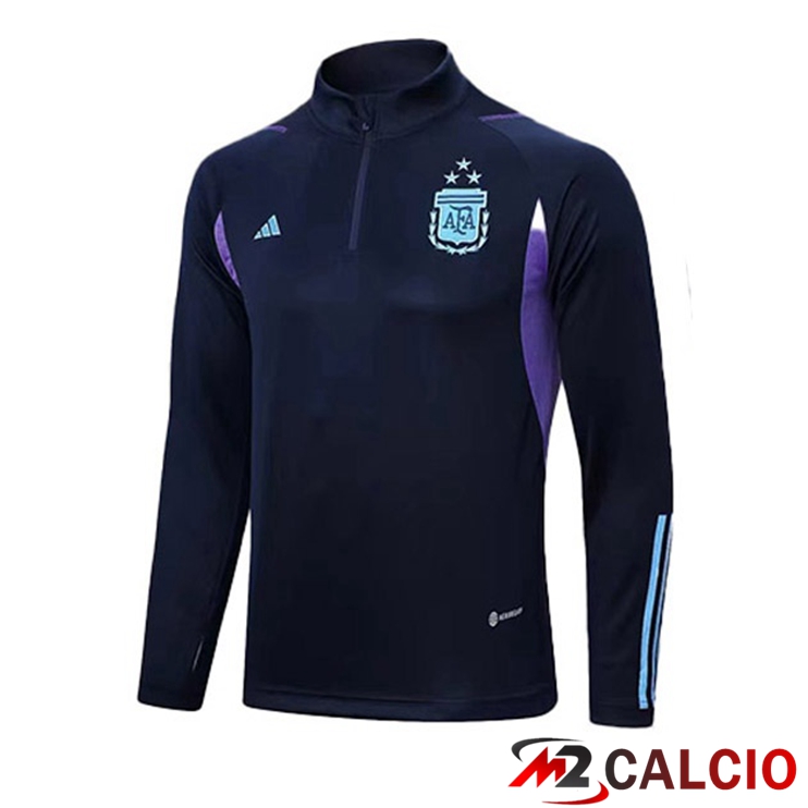 Maglie Calcio Personalizzate,Tute Calcio Squadre,Maglia Nazionale Italiana Calcio | Felpa Allenamento Argentina Blu Reale 2023/2024