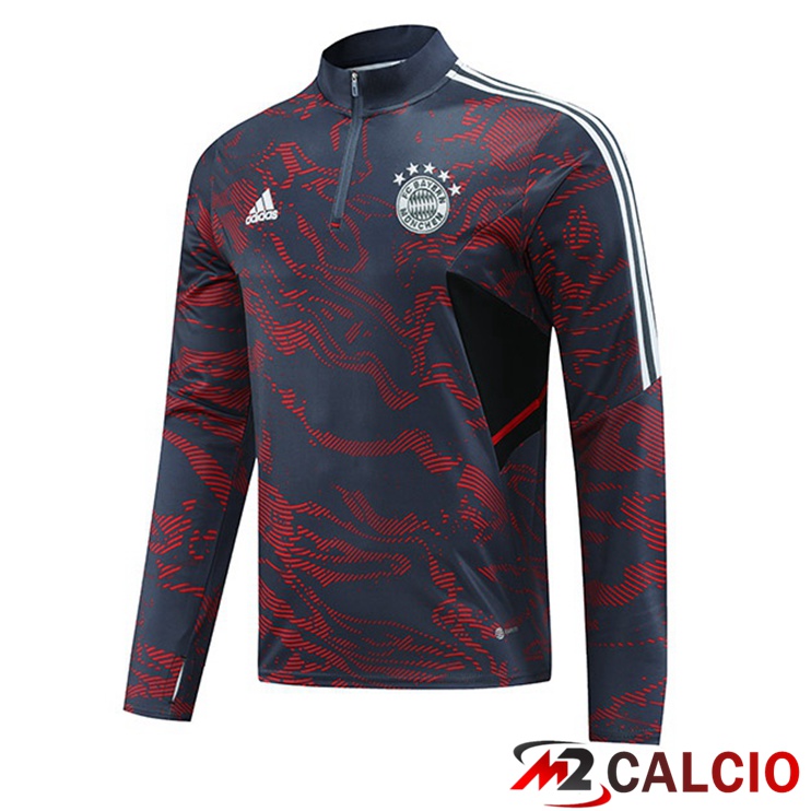 Maglie Calcio Personalizzate,Tute Calcio Squadre,Maglia Nazionale Italiana Calcio | Felpa Allenamento Bayern Monaco Rosso Nero 2023/2024