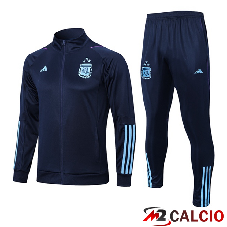 Maglie Calcio Personalizzate,Tute Calcio Squadre,Maglia Nazionale Italiana Calcio | Insieme Tuta Calcio - Giacca Argentina Blu Reale 2023/2024