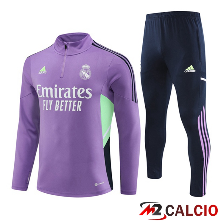 Maglie Calcio Personalizzate,Tute Calcio Squadre,Maglia Nazionale Italiana Calcio | Insieme Tuta Calcio Real Madrid Viola 2023/2024