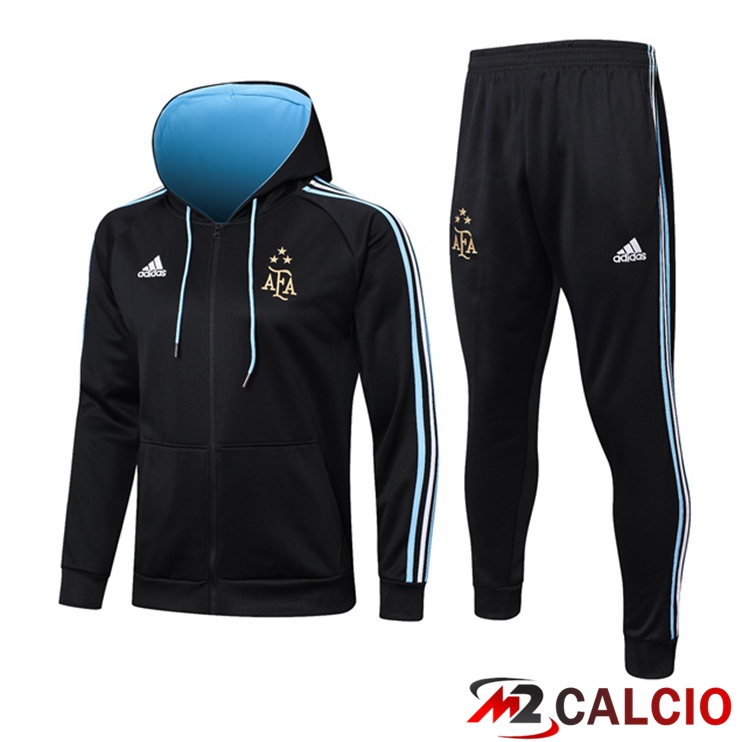 Maglie Calcio Personalizzate,Tute Calcio Squadre,Maglia Nazionale Italiana Calcio | Insieme Giacca Con Cappuccio Tuta Argentina Blu Reale 2023/2024