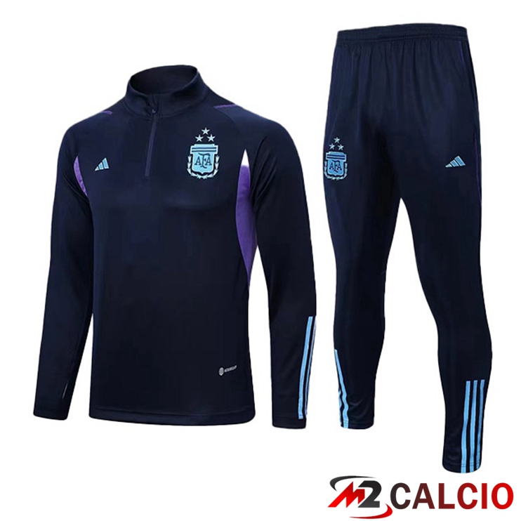 Maglie Calcio Personalizzate,Tute Calcio Squadre,Maglia Nazionale Italiana Calcio | Insieme Tuta Calcio Argentina Blu Reale 2023/2024