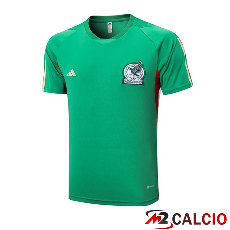Maglie Calcio Personalizzate,Tute Calcio Squadre,Maglia Nazionale Italiana Calcio | T Shirt Allenamento Messico Verde 2023/2024