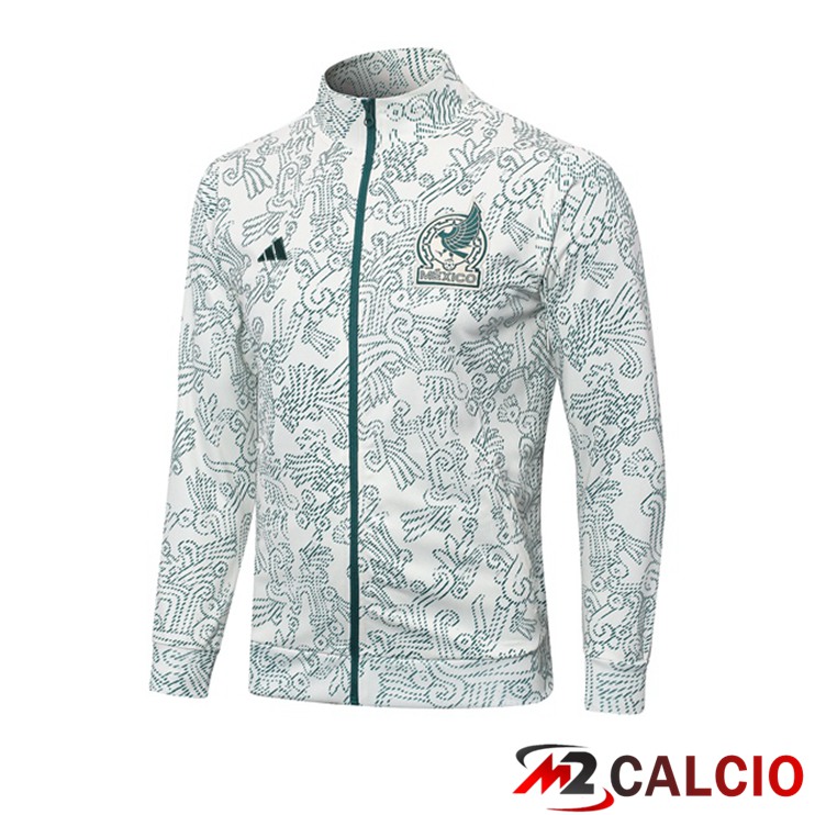 Maglie Calcio Personalizzate,Tute Calcio Squadre,Maglia Nazionale Italiana Calcio | Giacca Calcio Messico Bianco Verde 2023/2024