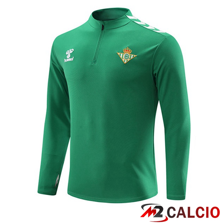 Maglie Calcio Personalizzate,Tute Calcio Squadre,Maglia Nazionale Italiana Calcio | Felpa Allenamento Real Betis Verde 2023/2024