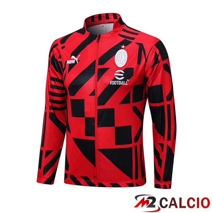Maglie Calcio Personalizzate,Tute Calcio Squadre,Maglia Nazionale Italiana Calcio | Giacca Calcio AC Milan Rosso 2023/2024