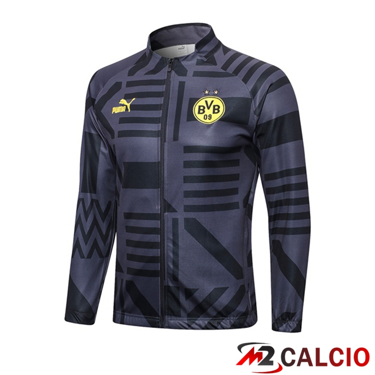 Maglie Calcio Personalizzate,Tute Calcio Squadre,Maglia Nazionale Italiana Calcio | Giacca Calcio Dortmund BVB Grigio 2023/2024
