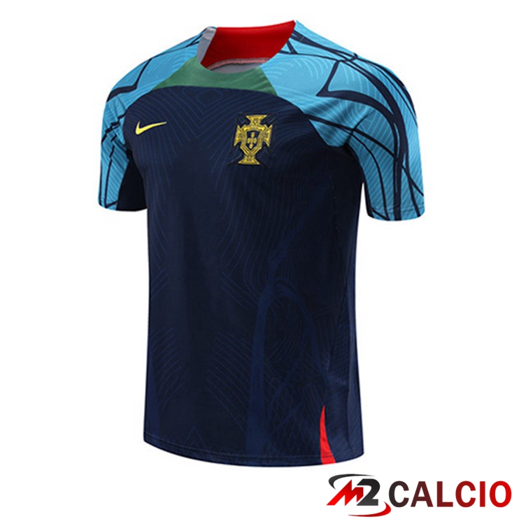 Maglie Calcio Personalizzate,Tute Calcio Squadre,Maglia Nazionale Italiana Calcio | T Shirt Allenamento Portogallo Nero 2023/2024