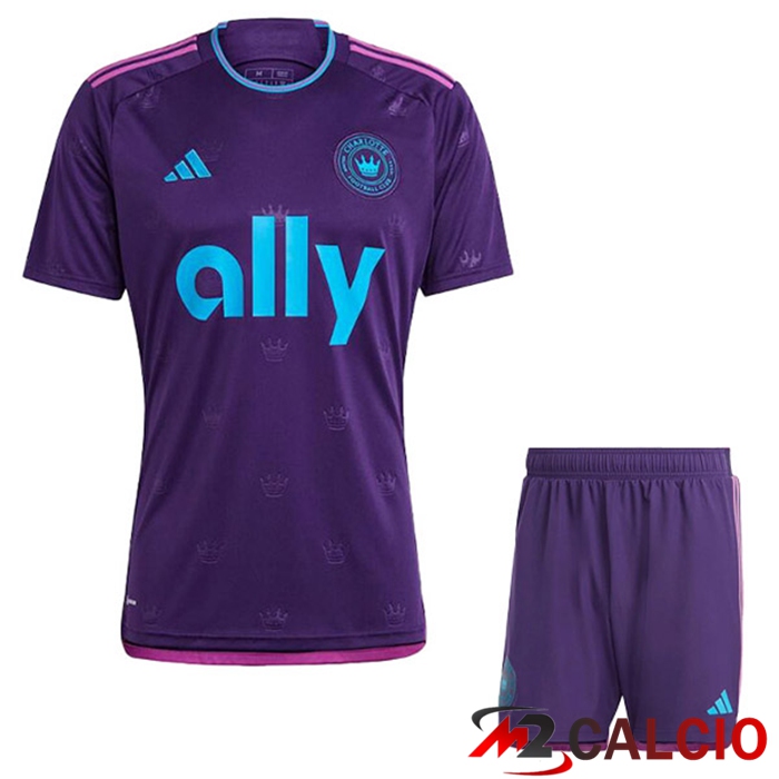 Maglie Calcio Charlotte FC Bambino Seconda Viola 2023/2024