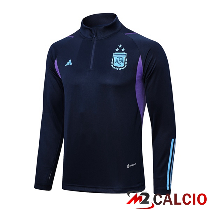 Maglie Calcio Personalizzate,Tute Calcio Squadre,Maglia Nazionale Italiana Calcio | Felpa Allenamento Argentina Blu Reale 2023/2024