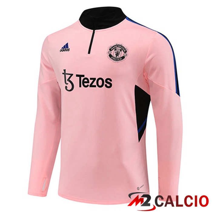 Maglie Calcio Personalizzate,Tute Calcio Squadre,Maglia Nazionale Italiana Calcio | Felpa Allenamento Manchester United Rosa 2023/2024