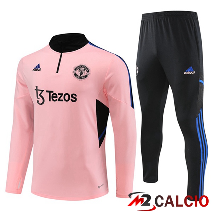 Maglie Calcio Personalizzate,Tute Calcio Squadre,Maglia Nazionale Italiana Calcio | Insieme Tuta Calcio Manchester United Rosa 2023/2024