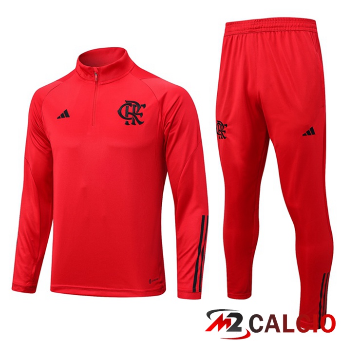 Maglie Calcio Personalizzate,Tute Calcio Squadre,Maglia Nazionale Italiana Calcio | Insieme Tuta Calcio Flamengo Rosso 2023/2024