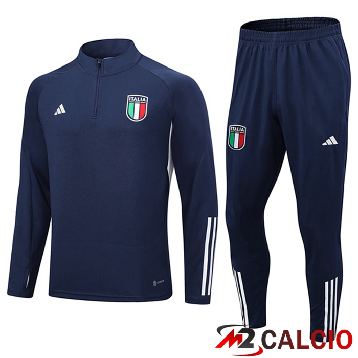 Maglie Calcio Personalizzate,Tute Calcio Squadre,Maglia Nazionale Italiana Calcio | Insieme Tuta Calcio Italia Blu Reale 2023/2024