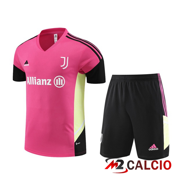 Maglie Calcio Personalizzate,Tute Calcio Squadre,Maglia Nazionale Italiana Calcio | T Shirt Allenamento Juventus + Pantaloncini Rosso 2023/2024