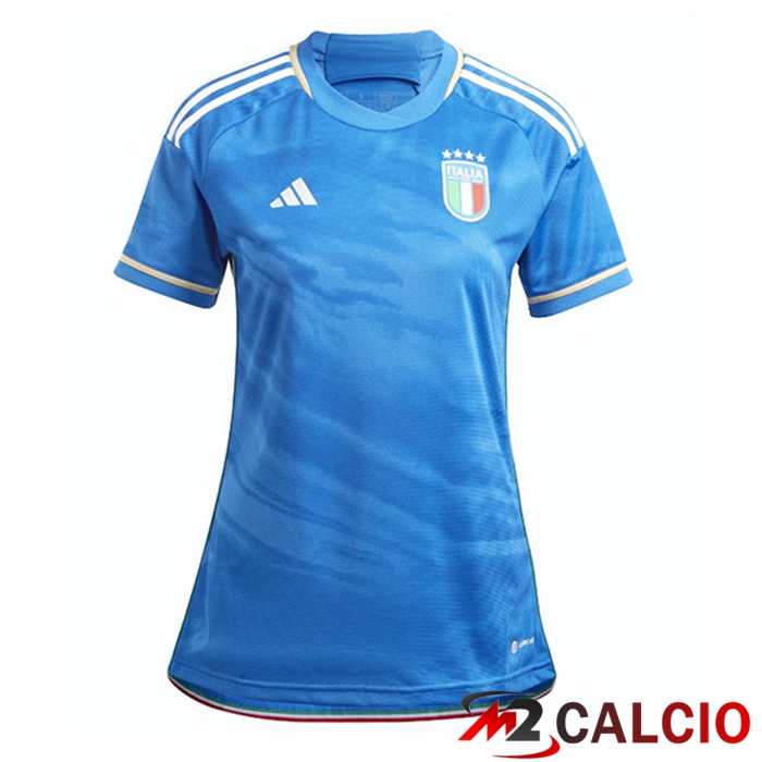 Maglie Calcio Personalizzate,Tute Calcio Squadre,Maglia Nazionale Italiana Calcio | Maglie Calcio Italia Donna Prima Blu 2023/2024