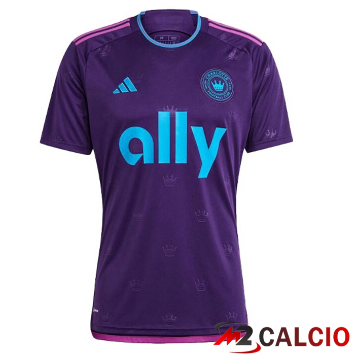 Maglie Calcio Personalizzate,Tute Calcio Squadre,Maglia Nazionale Italiana Calcio | Maglie Calcio Charlotte FC Seconda Viola 2023/2024