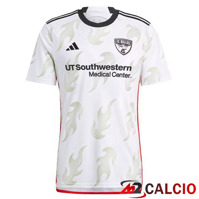 Maglie Calcio Personalizzate,Tute Calcio Squadre,Maglia Nazionale Italiana Calcio | Maglie Calcio FC Dallas Seconda Bianco 2023/2024