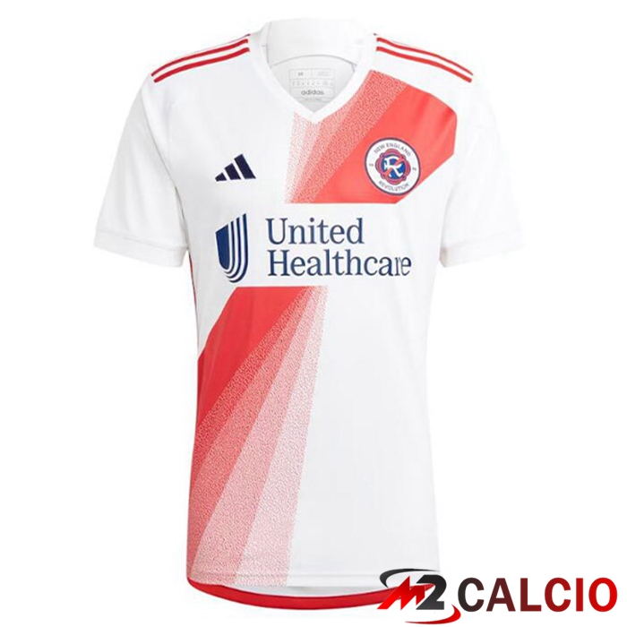 Maglie Calcio Personalizzate,Tute Calcio Squadre,Maglia Nazionale Italiana Calcio | Maglie Calcio New England Revolution Seconda Bianco 2023/2024