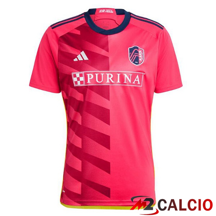Maglie Calcio Personalizzate,Tute Calcio Squadre,Maglia Nazionale Italiana Calcio | Maglie Calcio St.Louis City FC Prima Rosso 2023/2024