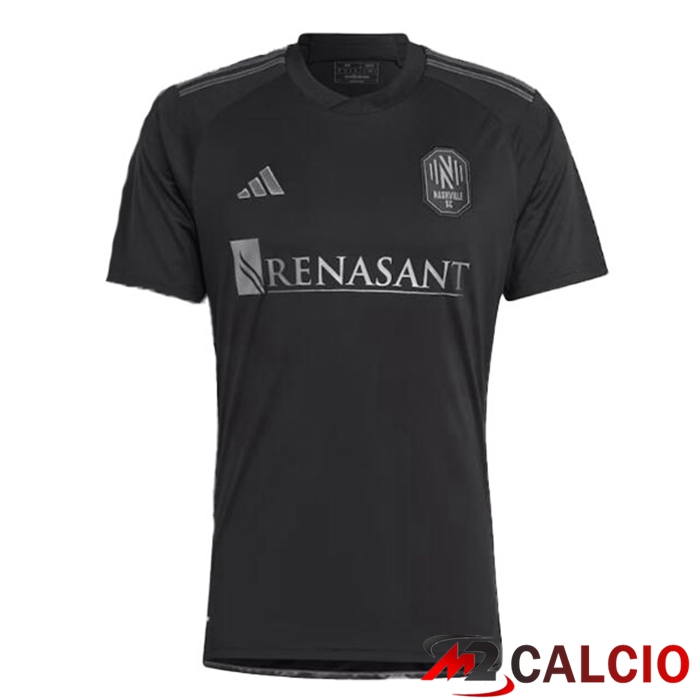 Maglie Calcio Personalizzate,Tute Calcio Squadre,Maglia Nazionale Italiana Calcio | Maglie Calcio Nashville SC Seconda Nero 2023/2024